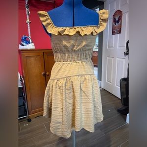 Smock off shoulder dress
